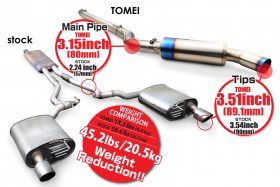 Tomei 2015-2023 Ford Mustang EcoBoost Expreme Ti Titanium Cat-Back Exhaust - Image 4