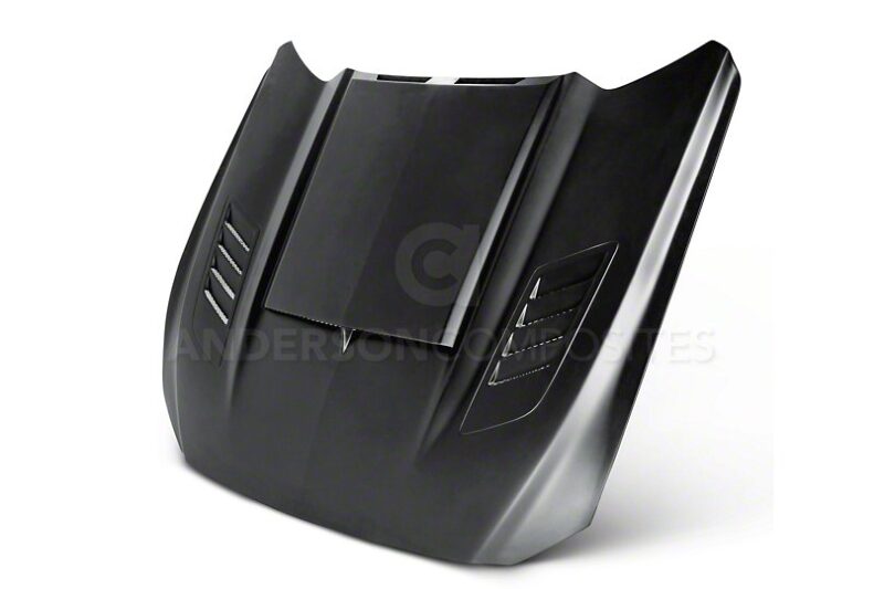 Anderson Composites 2015-2017 Ford Mustang Fiberglass Ram Air Hood
