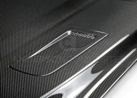 Anderson Composites 2015-2017 Ford Mustang Double Sided Carbon Fiber GTH Style Hood - Image 2