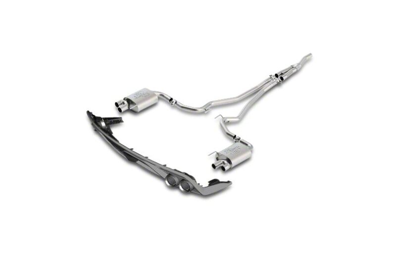 Ford Performance by Borla 2015-2017 Ford Mustang EcoBoost Premium Sport Axle-Back Exhaust w/ GT350 Lower Valance
