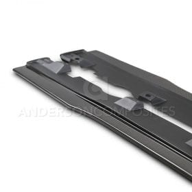 Anderson Composites 2016-2018 Ford Focus RS Type-AR Side Skirts Rocker Panel Splitter - Image 3