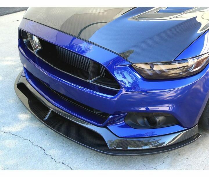 Anderson Composites 2015-2017 Ford Mustang Carbon Fiber Type-AR Front Chin Splitter