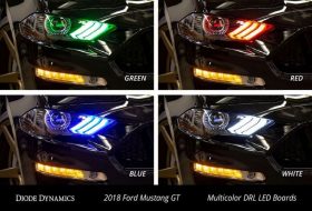 Diode Dynamics 2018-2019 Ford Mustang Multicolor DRL LED Boards - Image 7