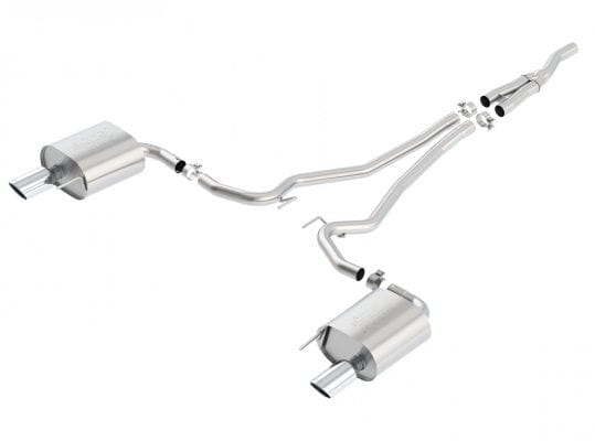 Borla ATAK Cat-Back Exhaust &mdash; 2015-2023 Ford Mustang EcoBoost (140585)