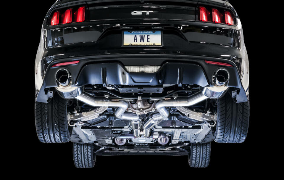 AWE 2015-2017 Ford Mustang GT Touring Edition Cat-back Exhaust - Dual Tip