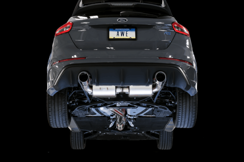AWE 2016-2018 Ford Focus RS Touring Edition NON-Resonated Cat Back Exhaust
