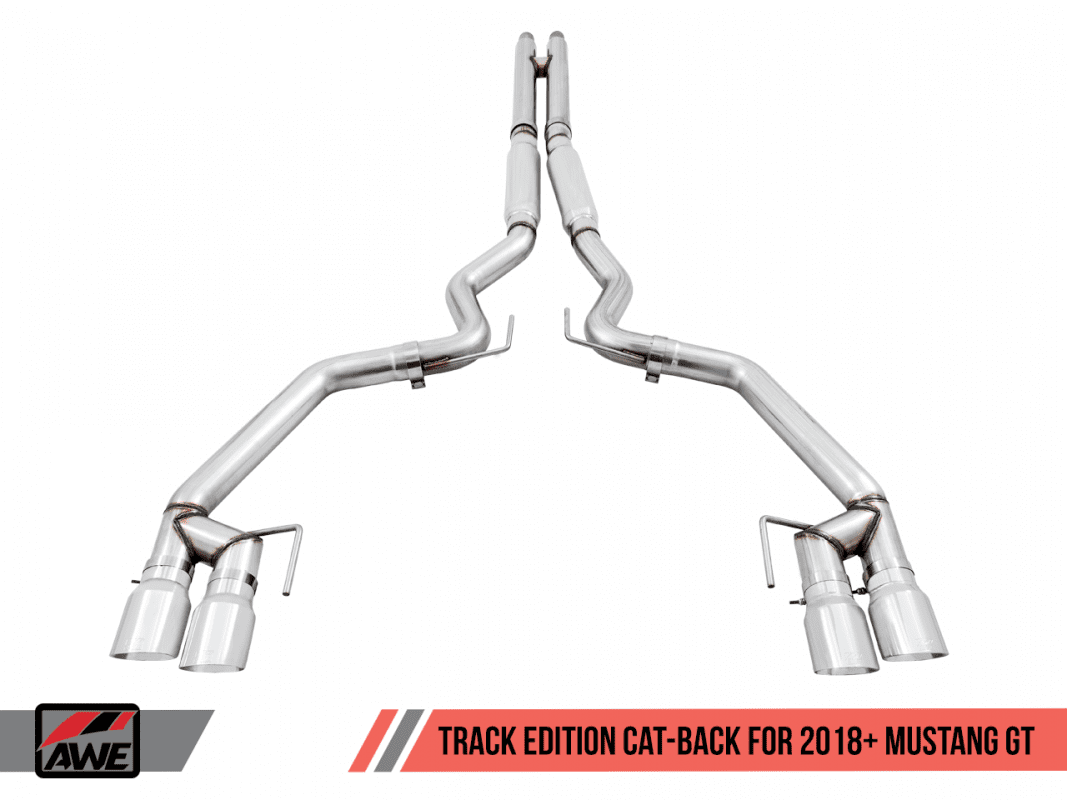AWE Tuning Touring Cat-back Exhaust Mustang GT | 2018-23 Ford Mustang GT/Bullitt (3015-43106)