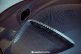 Anderson Composites 2015-2023 Dodge Charger Hellcat Style Carbon Fiber Hood - Image 1