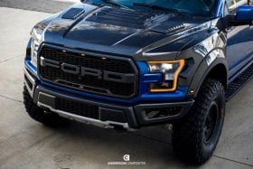 Anderson Composites 2017-2020 Ford Raptor Carbon Fiber Hood Vent - Image 1