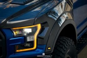 Anderson Composites 2017-2020 Ford Raptor Carbon Fiber Type-OE Front Fender Flares - Image 5