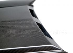 Anderson Composites 2015-2017 Ford Mustang Double Sided Carbon Fiber Ram Air Hood - Image 3