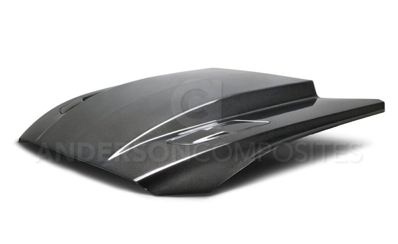 Anderson Composites 2015-2017 Ford Mustang Double Sided Carbon Fiber Cowl Hood - Image 13
