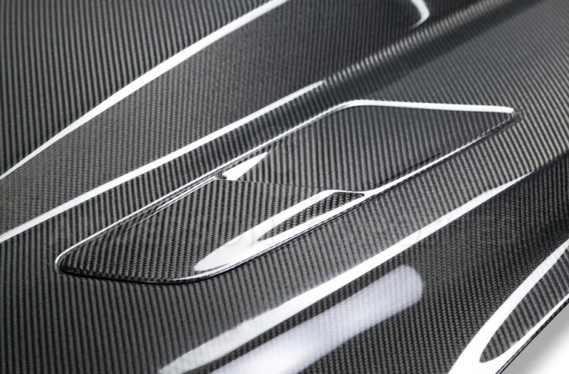 Anderson Composites 2015-2017 Ford Mustang Double Sided Carbon Fiber Cowl Hood - Image 12