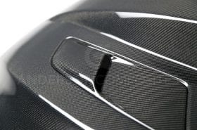 Anderson Composites 2015-2017 Ford Mustang Double Sided Carbon Fiber Cowl Hood - Image 10