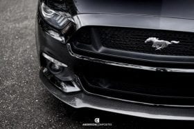 Anderson Composites 2015-2017 Ford Mustang Carbon Fiber Type-AC Front Chin Splitter - Image 3