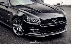 Anderson Composites 2015-2017 Ford Mustang Carbon Fiber Type-AC Front Chin Splitter - Image 2