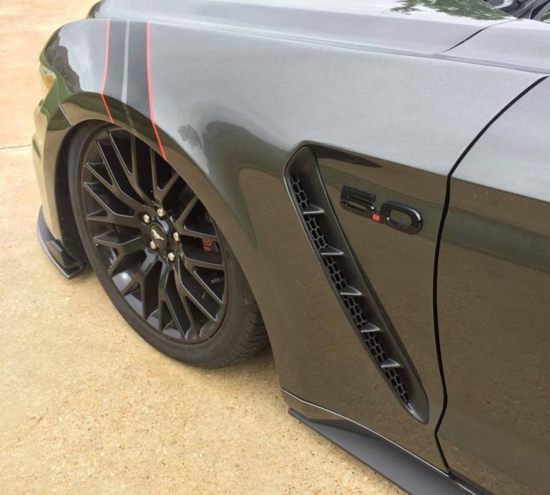 Anderson Composites 2015-2017 Ford Mustang GT350 Style Fiberglass Front Fenders (Pair)