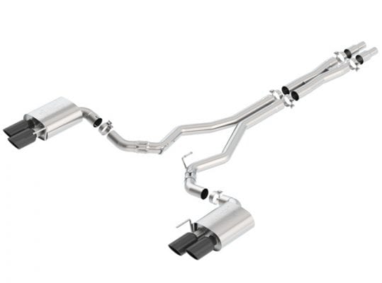 Borla Exhaust 2018-2023 Ford Mustang GT ATAK Cat-Back Exhaust With Black Chrome Tips