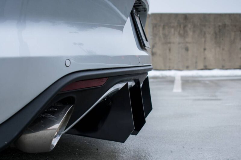 LiquiVinyl 2015-2017 Ford Mustang "Premium Rear Bumper" Diffuser Fins