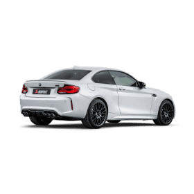 Akrapovic 2018 M2 Competition Slip-On Line (Titanium) with Carbon Fiber Tips for BMW M2 - Image 2