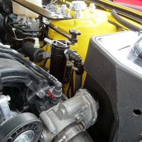 UPR Products 2015-2023 Ford Mustang Ecoboost Plug N Play Single Valve Catch Can - Image 1