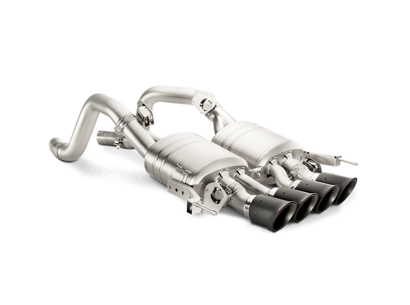 Akrapovic 2014-2019 Chevrolet Corvette Z06 (C7) Slip-On Line Titanium Exhaust with Carbon Tips