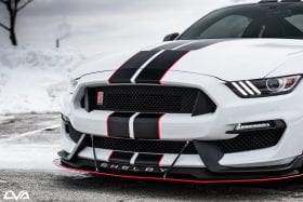 LiquiVinyl 2015-2020 Ford Mustang GT350 Front Splitter (OEM Bumper) Front Splitter - Image 4