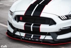 LiquiVinyl 2015-2020 Ford Mustang GT350 Front Splitter (OEM Bumper) Front Splitter - Image 1