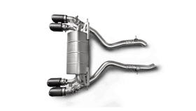 Akrapovic 2018 M2 Competition Slip-On Line (Titanium) with Carbon Fiber Tips for BMW M2 - Image 4