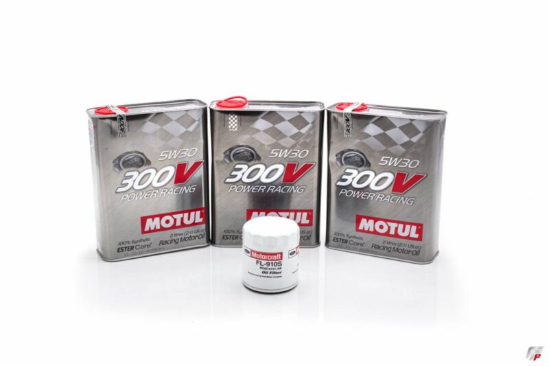 Motul 2015-2022 Ford Mustang Ecoboost 300v 5W30 Power Racing Oil Change Kit Power Racing