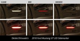 Diode Dynamics 2015-2022 Ford Mustang Clear LED Side Markers - Image 4