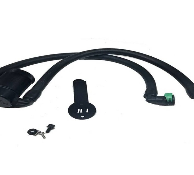 JLT 2015-2023 Ford Mustang Ecoboost V3.0 Black Oil Separator - Driver Side