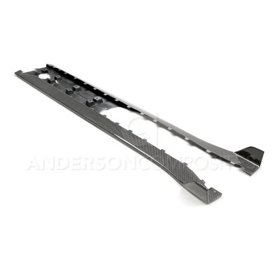 Anderson Composites 2020-2022 Ford Mustang Shelby GT500 Carbon Fiber Side Rocker Panel Splitters