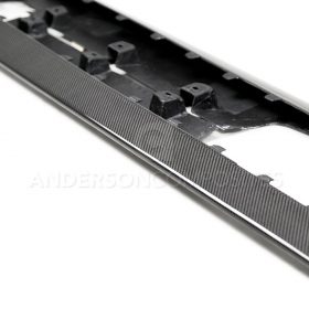 Anderson Composites 2020-2022 Ford Mustang Shelby GT500 Carbon Fiber Side Rocker Panel Splitters - Image 1