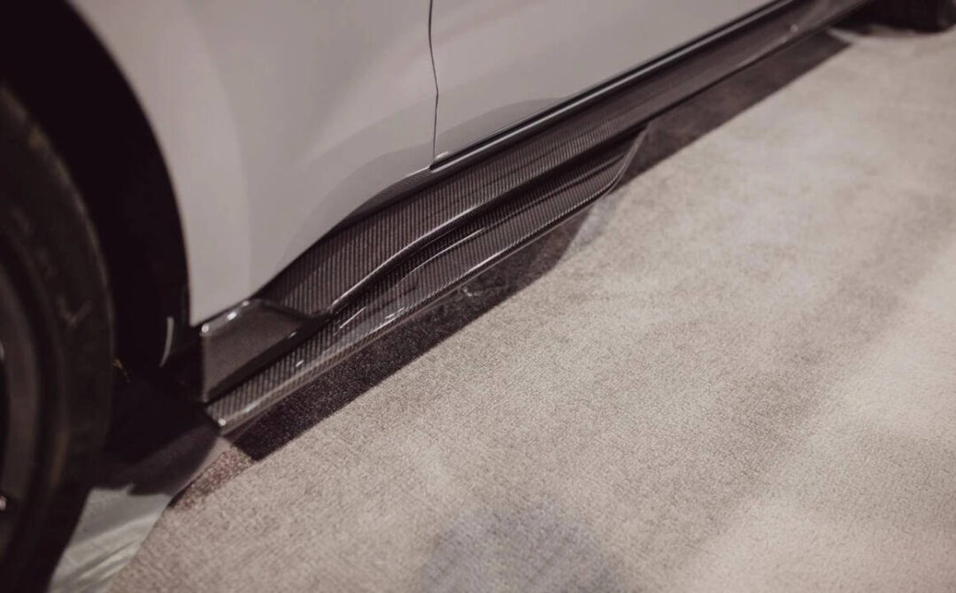 Anderson Composites 2020-2022 Ford Mustang Shelby GT500 Carbon Fiber Sider Rocker Panel Splitter Extensions