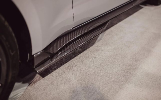 Anderson Composites 2020-2022 Ford Mustang Shelby GT500 Carbon Fiber Sider Rocker Panel Splitter Extensions