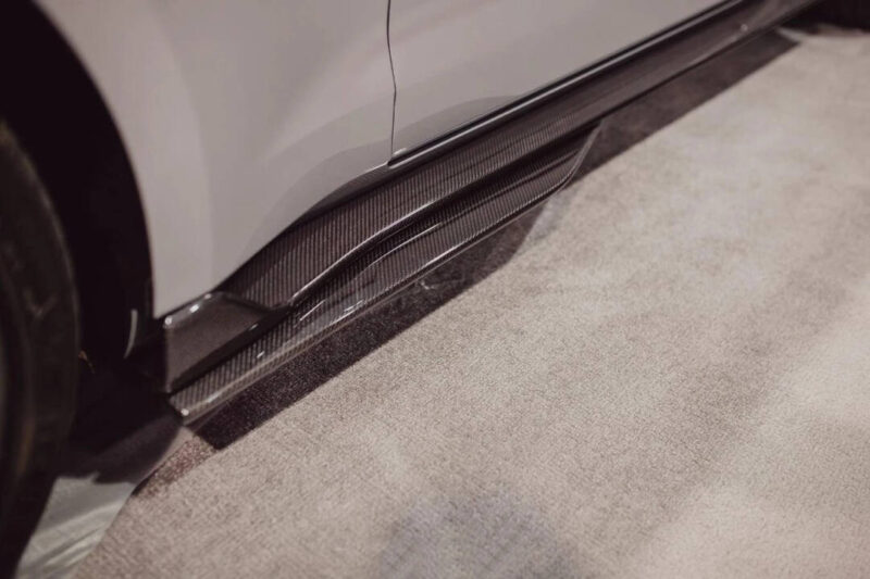 Anderson Composites 2020-2022 Ford Mustang Shelby GT500 Carbon Fiber Sider Rocker Panel Splitter Extensions