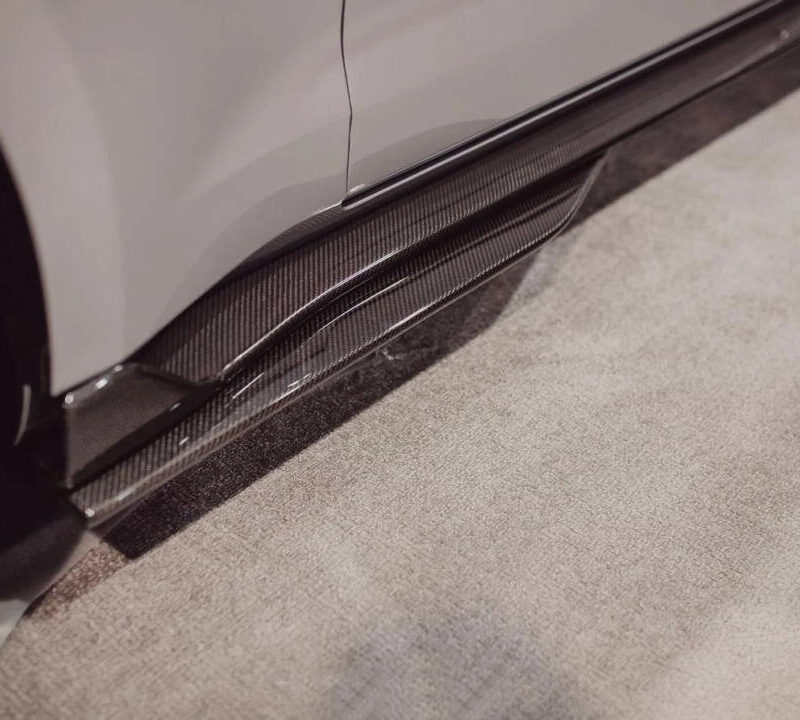 Anderson Composites 2020-2022 Ford Mustang Shelby GT500 Carbon Fiber Sider Rocker Panel Splitter Extensions