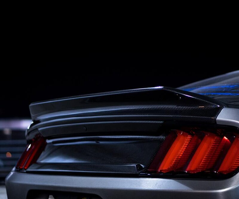 Anderson Composites 2015-2023 Ford Mustang Double Sided Carbon Fiber Type-ST Trunk with Duckbill Spoiler