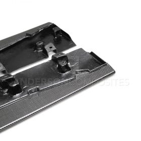 Anderson Composites 2020-2022 Ford Mustang Shelby GT500 Carbon Fiber Sider Rocker Panel Splitter Extensions - Image 3