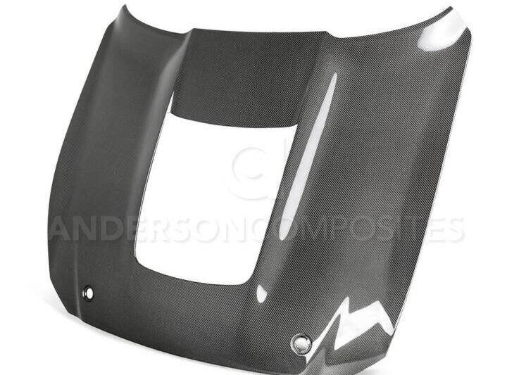 Anderson Composites 2020-2022 Ford Mustang Shelby GT500 Double Sided Carbon Fiber Hood