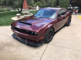 ZL1 Addons 2018-2023 Dodge Challenger Hellcat/Red Eye/RT Scat Pack Widebody Front Splitter Extension - Image 1