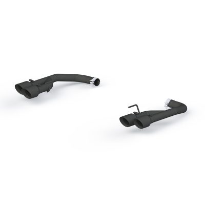 MBRP 2018-2023 Ford Mustang GT 2.5" Axle Back W/ Quad 4" Dual Wall Tips, Non Active Exhaust - Black Coated