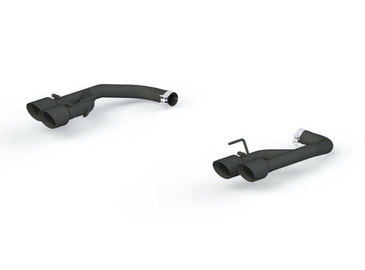 MBRP 2018-2023 Ford Mustang GT 2.5" Axle Back W/ Quad 4" Dual Wall Tips, Non Active Exhaust - Black Coated