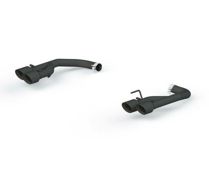 MBRP 2018-2023 Ford Mustang GT 2.5" Axle Back W/ Quad 4" Dual Wall Tips, Non Active Exhaust - Black Coated