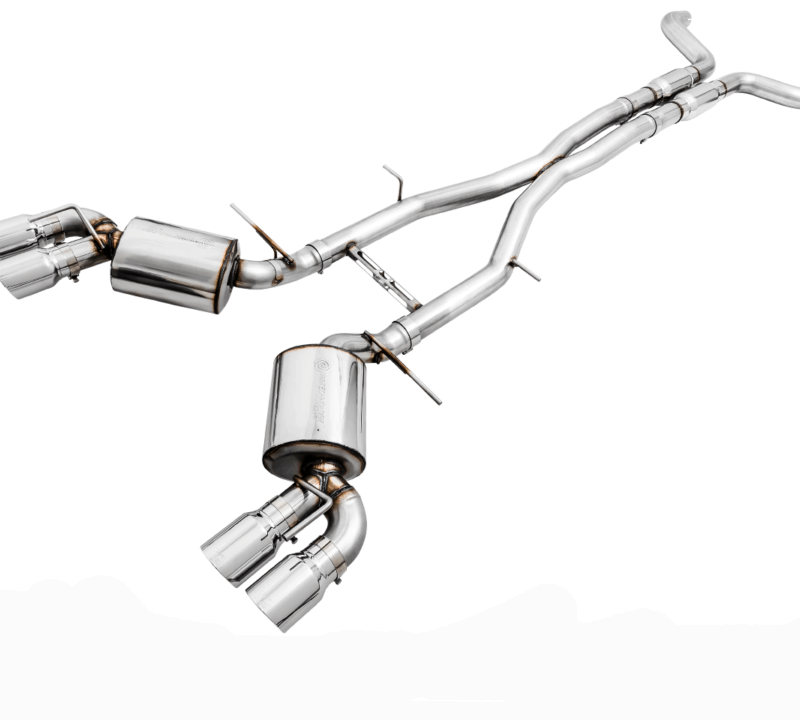 AWE Tuning 2016-2024 Chevrolet Camaro SS / ZL1 / LT1 Touring Edition Cat Back Exhaust - Non-Resonated - Diamond Black Tips (Quad Outlet))