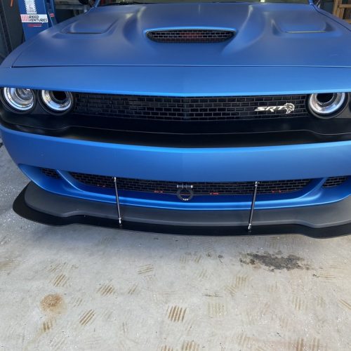 ZL1 Addons 2015 2020 Dodge Challenger Hellcat Redeye Front Splitter 5