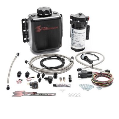 Snow Performance Stage 1 Boost Cooler Forced Induction Water-Methanol Injection Kit (Stainless Steel Braided Line, 4AN Fittings)