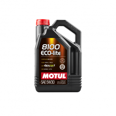 Motul 2015-2023 Ford Mustang Ecoboost 8100 ECO-Lite 5W30 Oil Change Kit