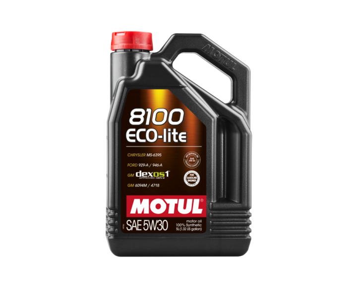 Motul 2015-2023 Ford Mustang Ecoboost 8100 ECO-Lite 5W30 Oil Change Kit